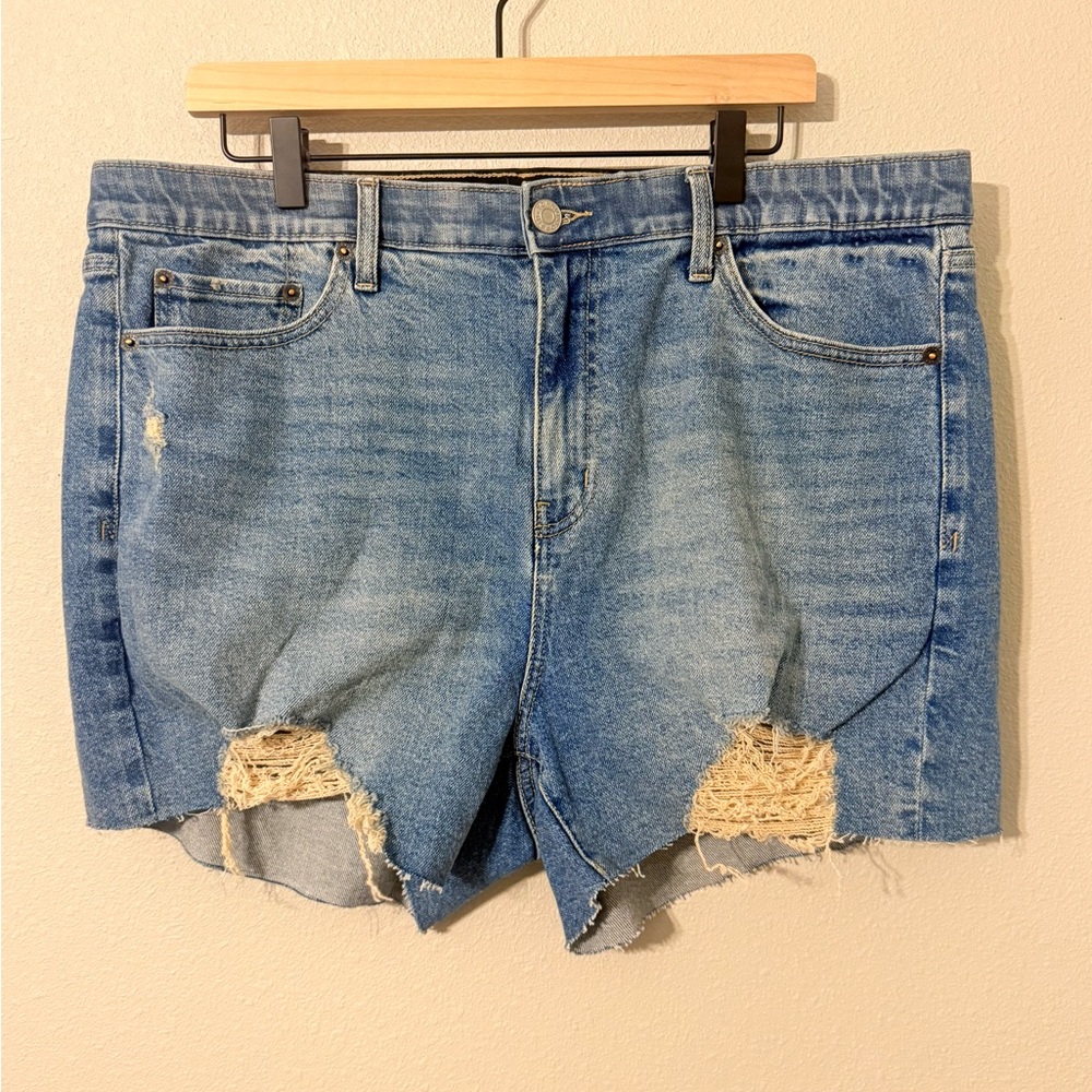 Torrid Distressed Denim Jean Shorts